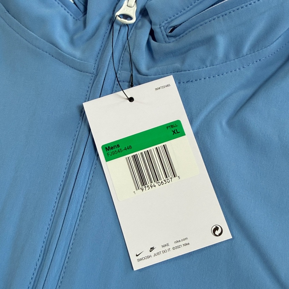 Nike Light Blue Half-Zip Pullover Jacket - image 12